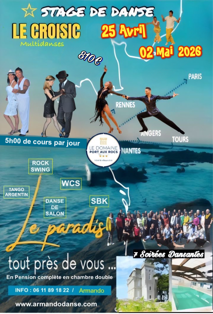 STAGE DE DANSE – LE CROISIC 2026